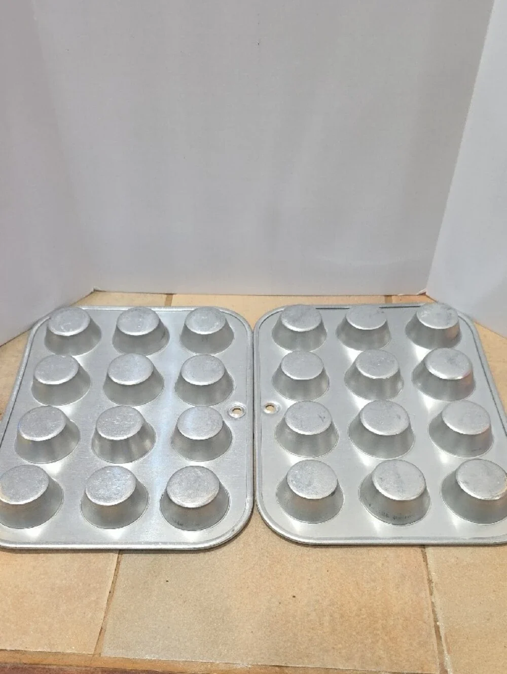 Silver 12-Cup Mini Muffin Pan Set - Home Kitchen